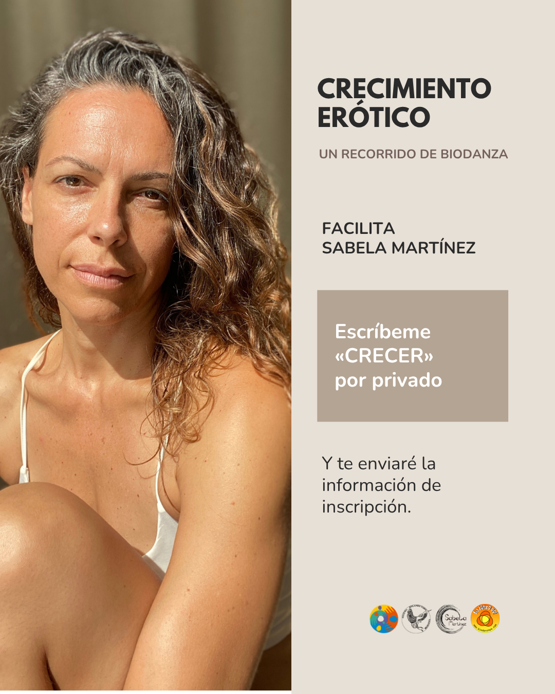 Sabela Martínez, facilitadora de Biodanza